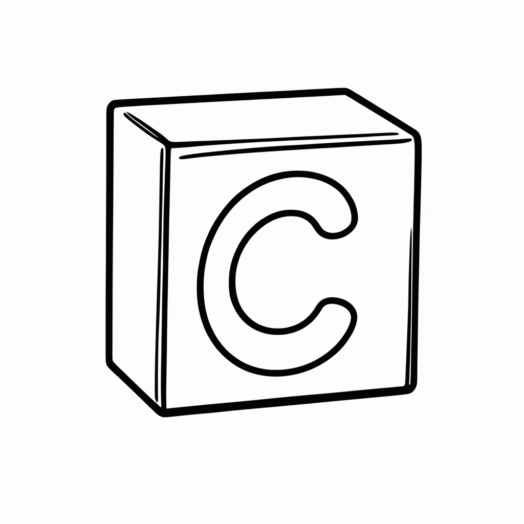 Desenho de Sílaba CE para colorir e imprimir grátis em folha A4