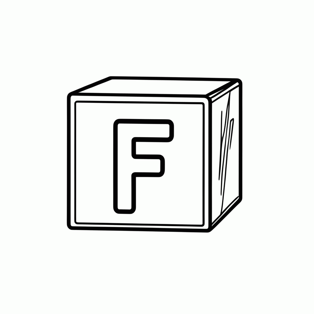 Desenho de Sílaba FU para colorir e imprimir grátis em folha A4