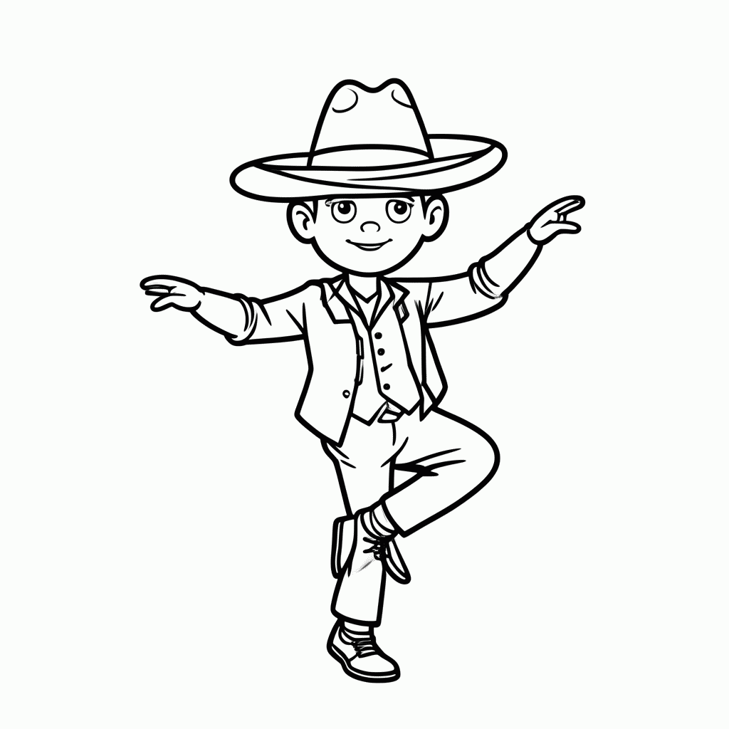 Desenho de Baiao Do Nordeste para colorir e imprimir grátis em folha A4