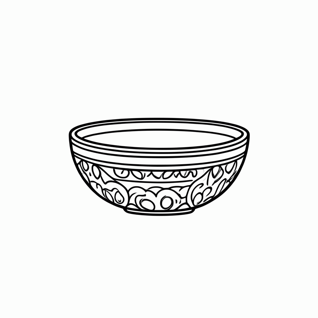Desenho de Cuia Amazonica para colorir e imprimir grátis em folha A4