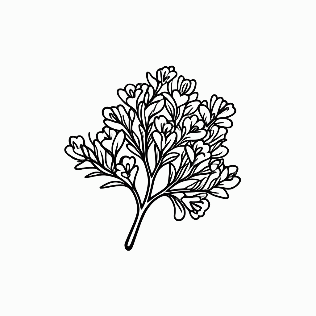 Desenho de Flor Ipe Amarelo para colorir e imprimir grátis em folha A4