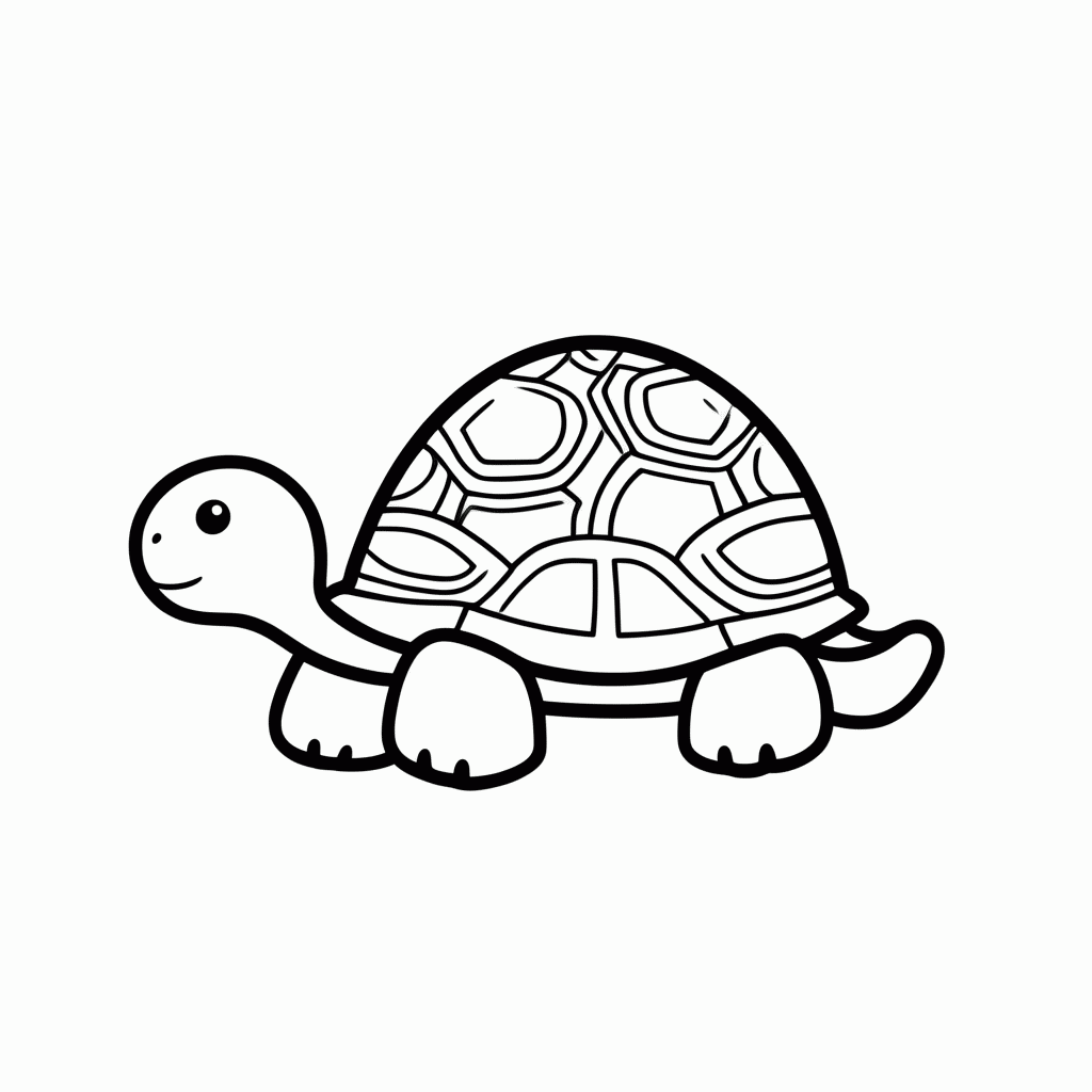 Desenho de Jabuti De Pe para colorir e imprimir grátis em folha A4