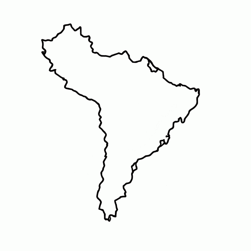 Desenho de Mapa Do Brasil para colorir e imprimir grátis em folha A4