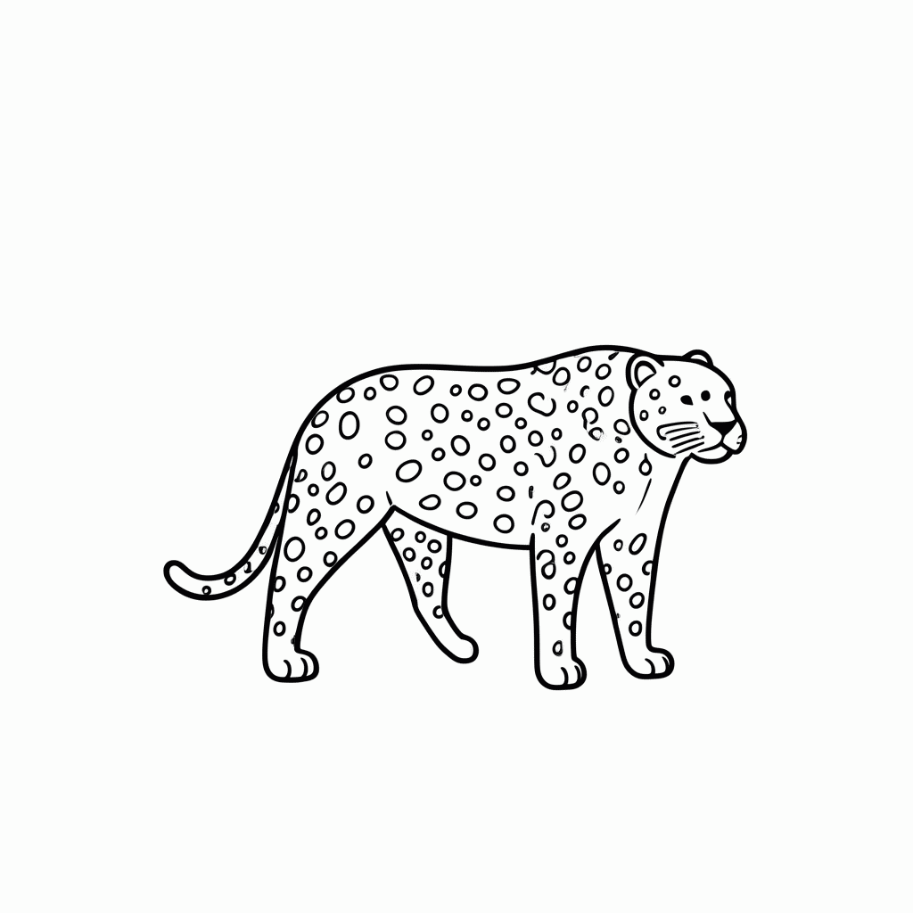 Desenho de Onca Pintada Cerrado para colorir e imprimir grátis em folha A4