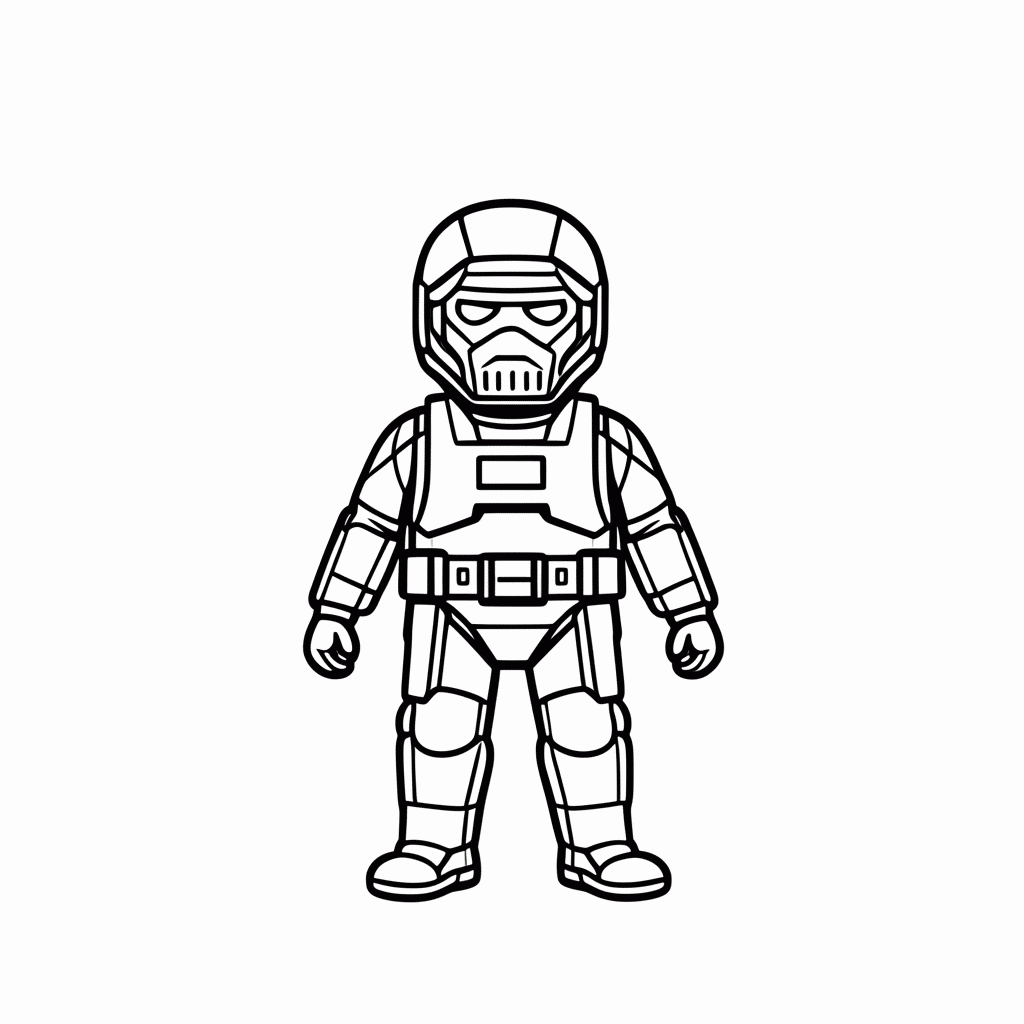 Desenho de Kylo Ren Sabre Vermelho para colorir e imprimir grátis em folha A4