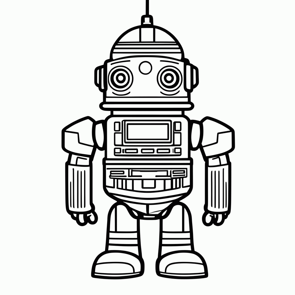 Desenho de R2 D2 Droide Azul para colorir e imprimir grátis em folha A4