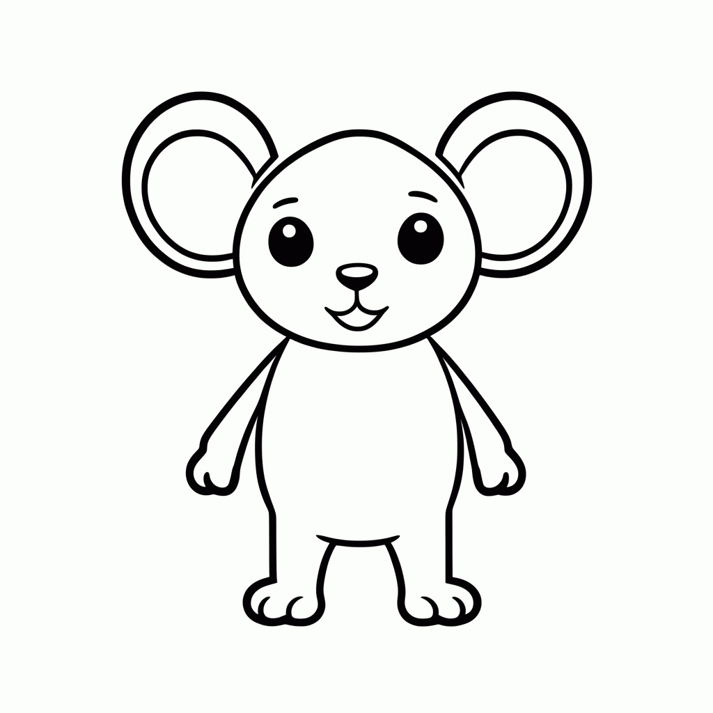Desenho de Stitch Sorrindo para colorir e imprimir grátis em folha A4