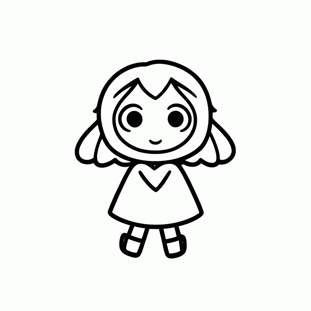 Desenho de Chihiro Protagonista para colorir e imprimir grátis em folha A4