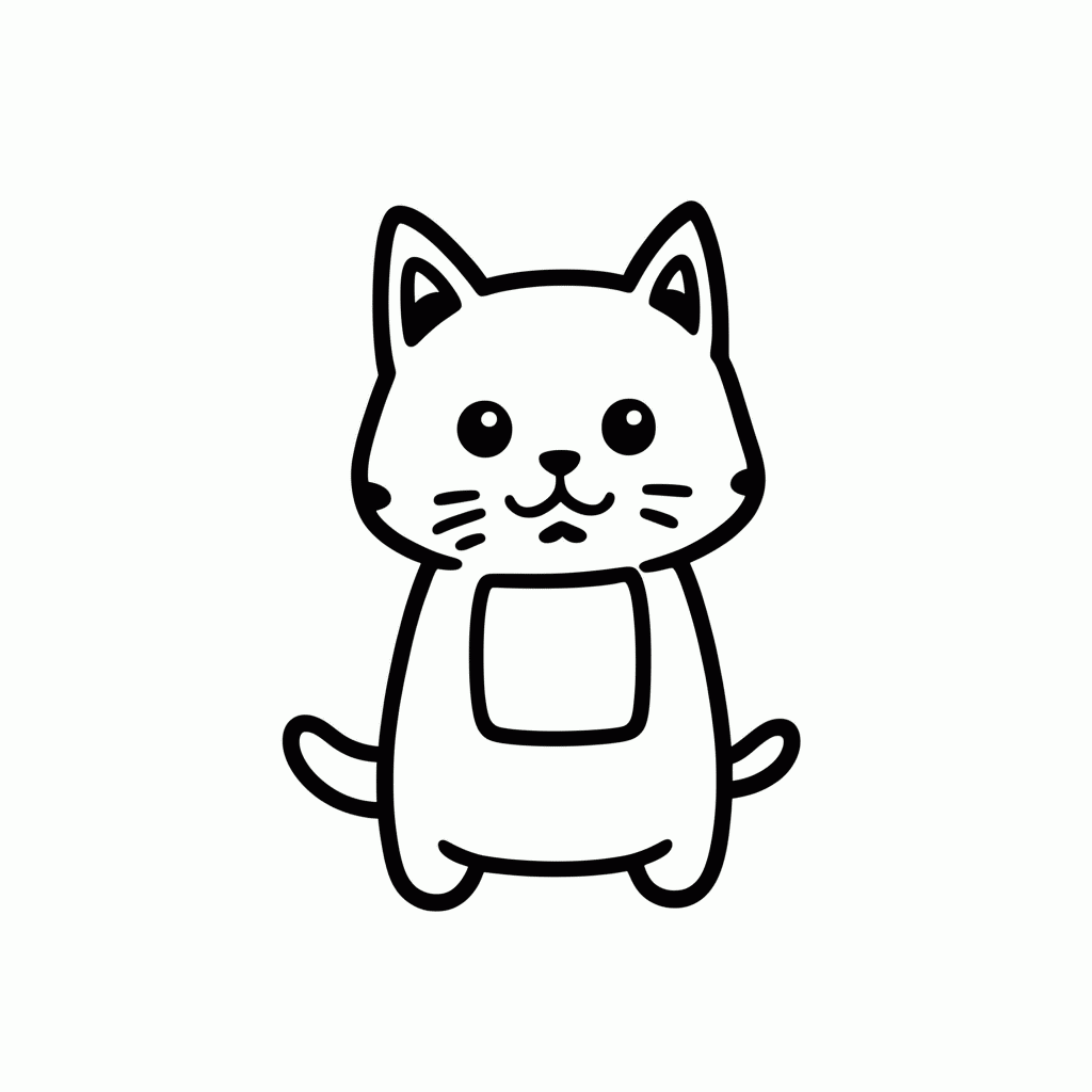 Desenho de Gato Onibus Catbus para colorir e imprimir grátis em folha A4