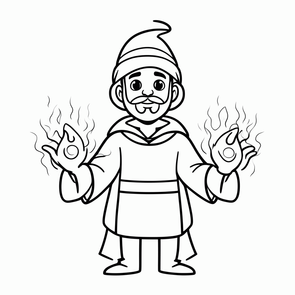 Desenho de Doutor Estranho para colorir e imprimir grátis em folha A4