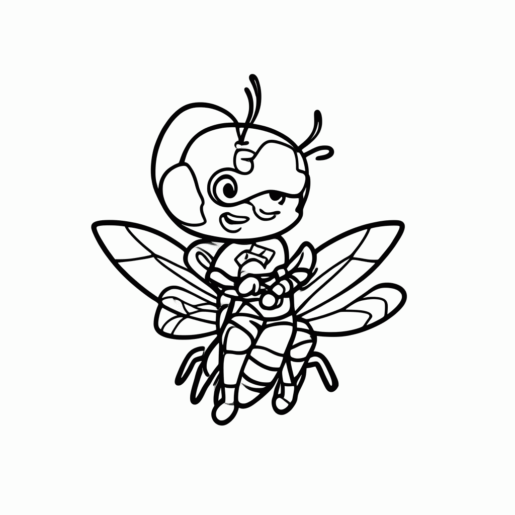 Desenho de Homem Formiga para colorir e imprimir grátis em folha A4