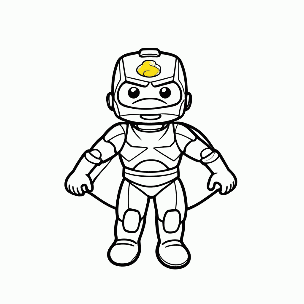 Desenho de Visao para colorir e imprimir grátis em folha A4