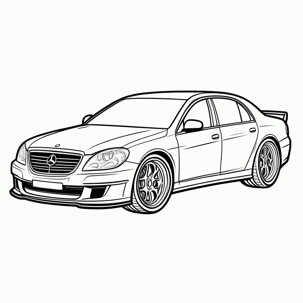 Desenho de Bmw M3 para colorir e imprimir grátis em folha A4