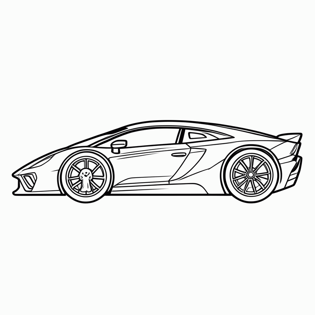 Desenho de Koenigsegg para colorir e imprimir grátis em folha A4