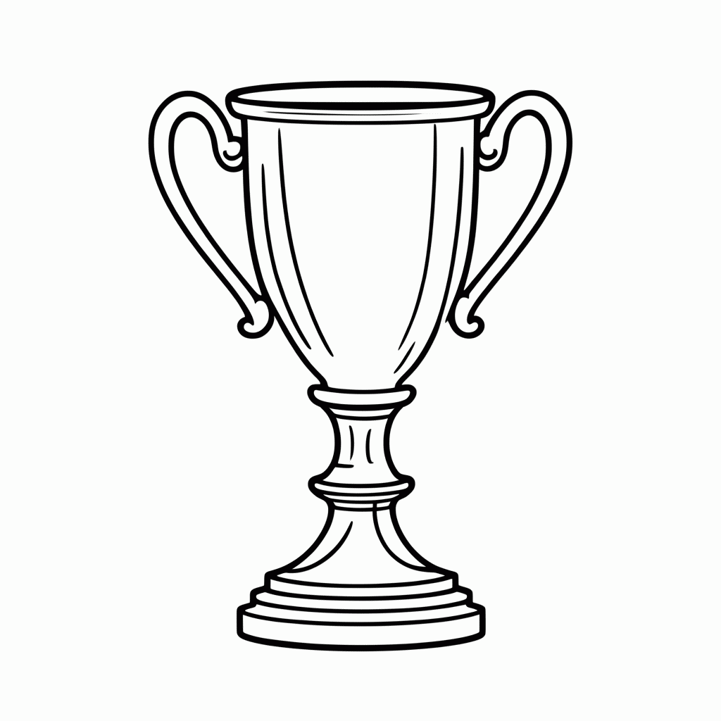 Desenho de Taça da Copa América para colorir e imprimir grátis em folha A4