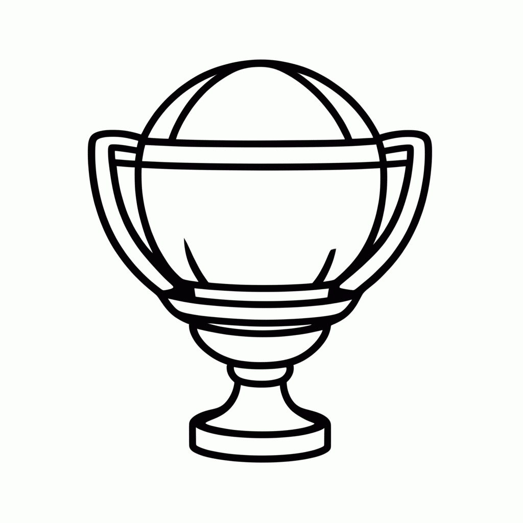 Desenho de Taça do Mundial de Clubes para colorir e imprimir grátis em folha A4