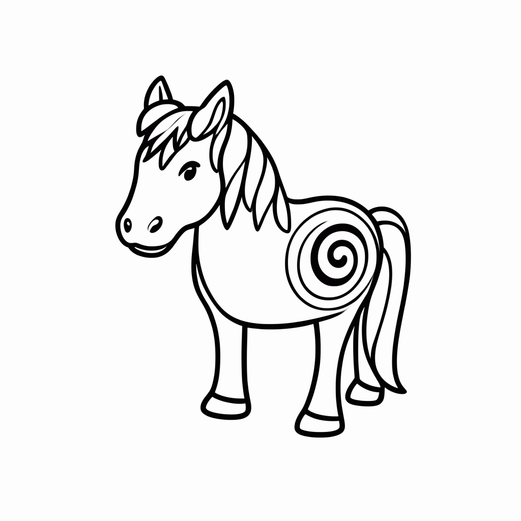 Desenho de Bullseye Cavalo Woody para colorir e imprimir grátis em folha A4
