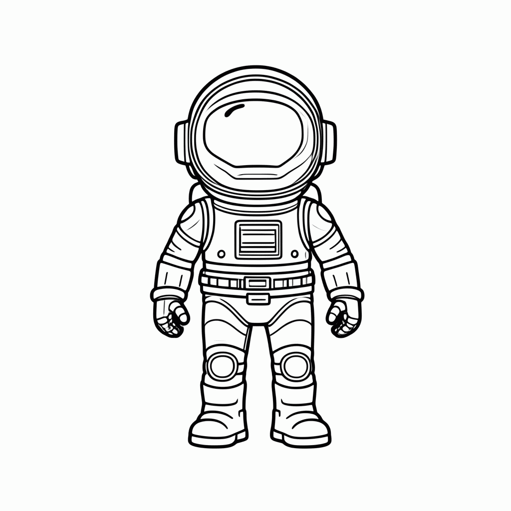 Desenho de Buzz Lightyear Astronauta para colorir e imprimir grátis em folha A4