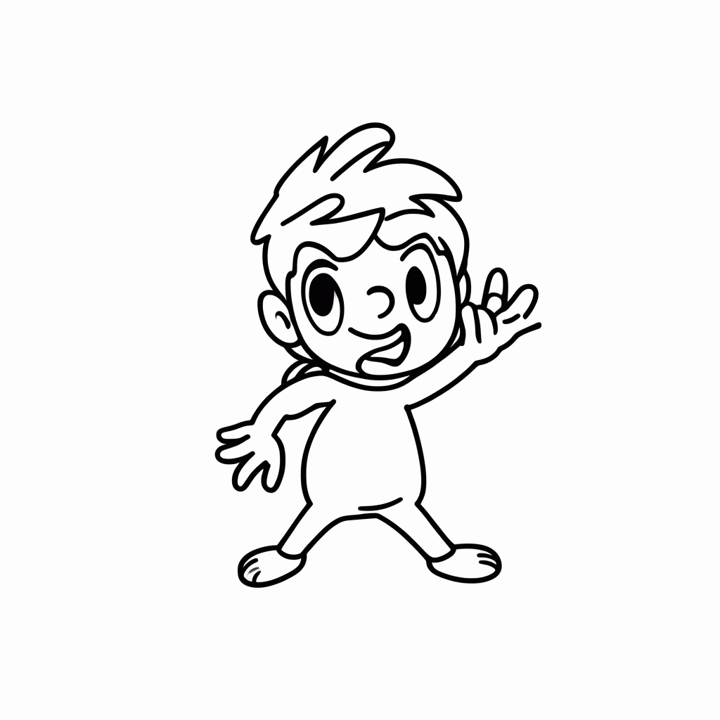 Desenho de Cascao Fugindo Do Banho para colorir e imprimir grátis em folha A4