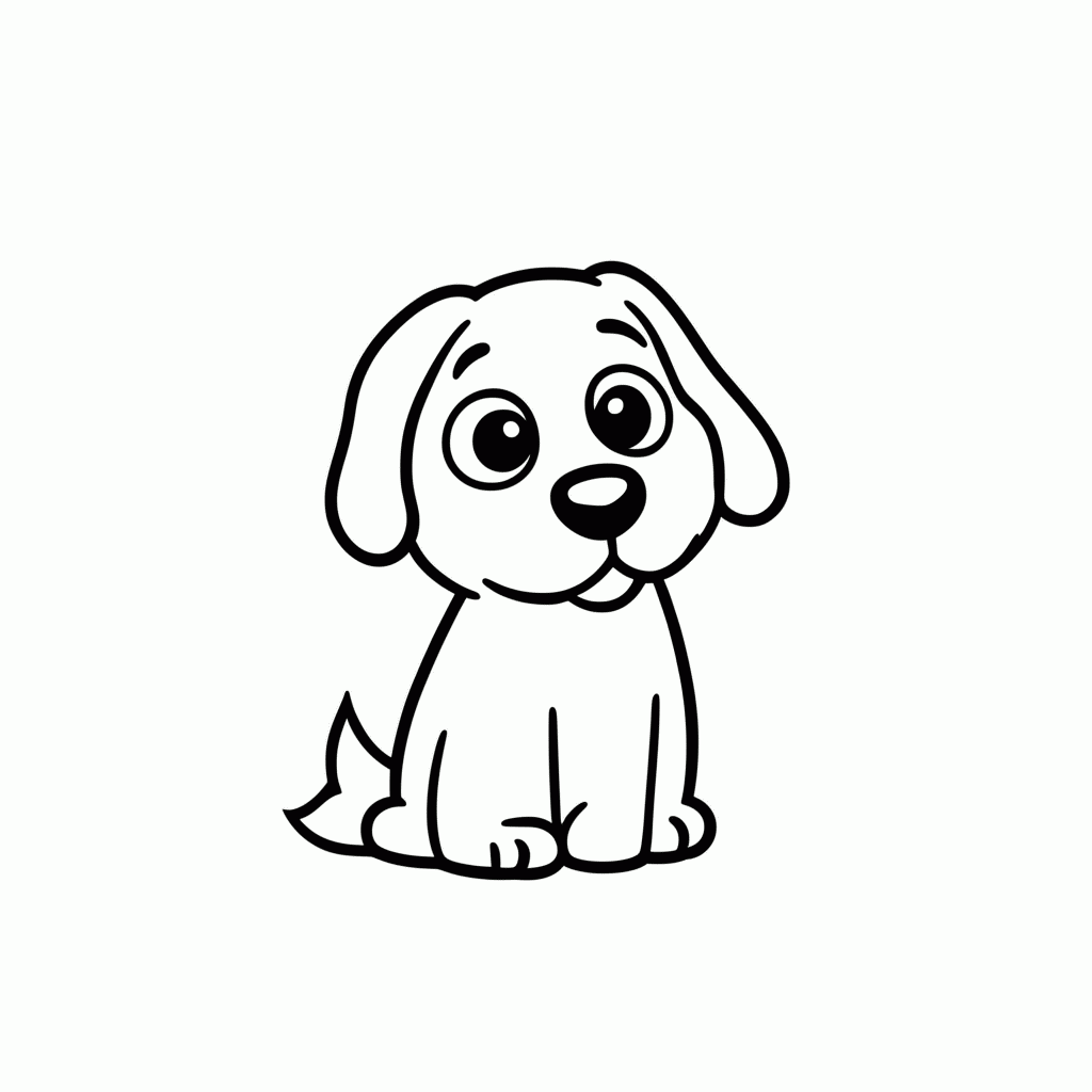 Desenho de Floquinho Cao Cebolinha para colorir e imprimir grátis em folha A4