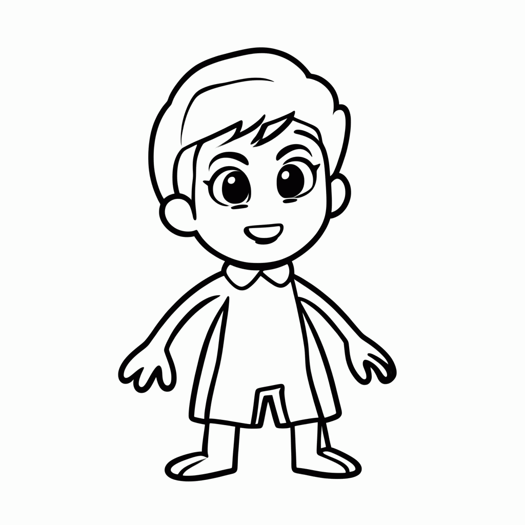 Desenho de Jeremias Amigo Cascao para colorir e imprimir grátis em folha A4