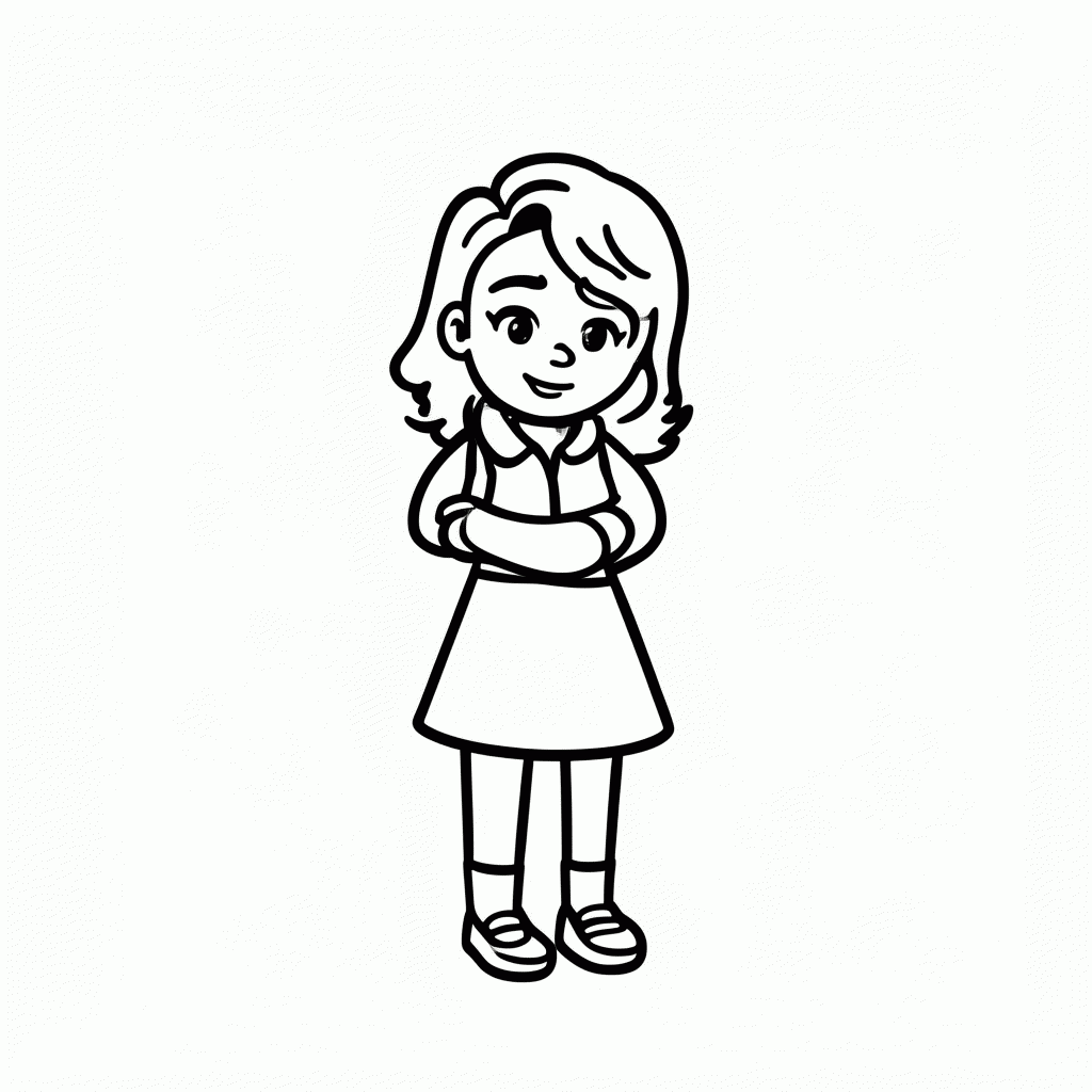 Desenho de Rosinha Namorada Chico para colorir e imprimir grátis em folha A4