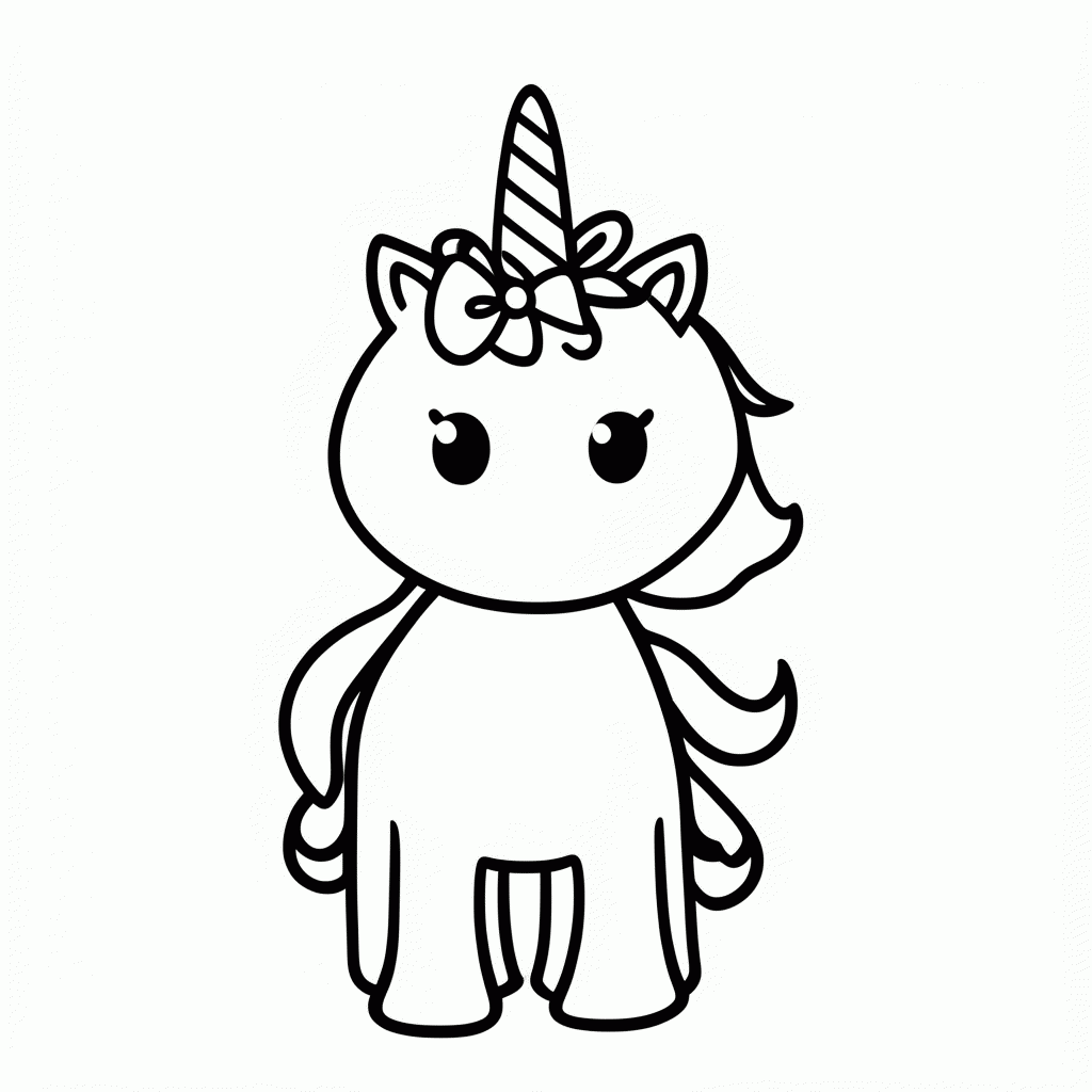 Desenho de Unicornio Arco Iris para colorir e imprimir grátis em folha A4