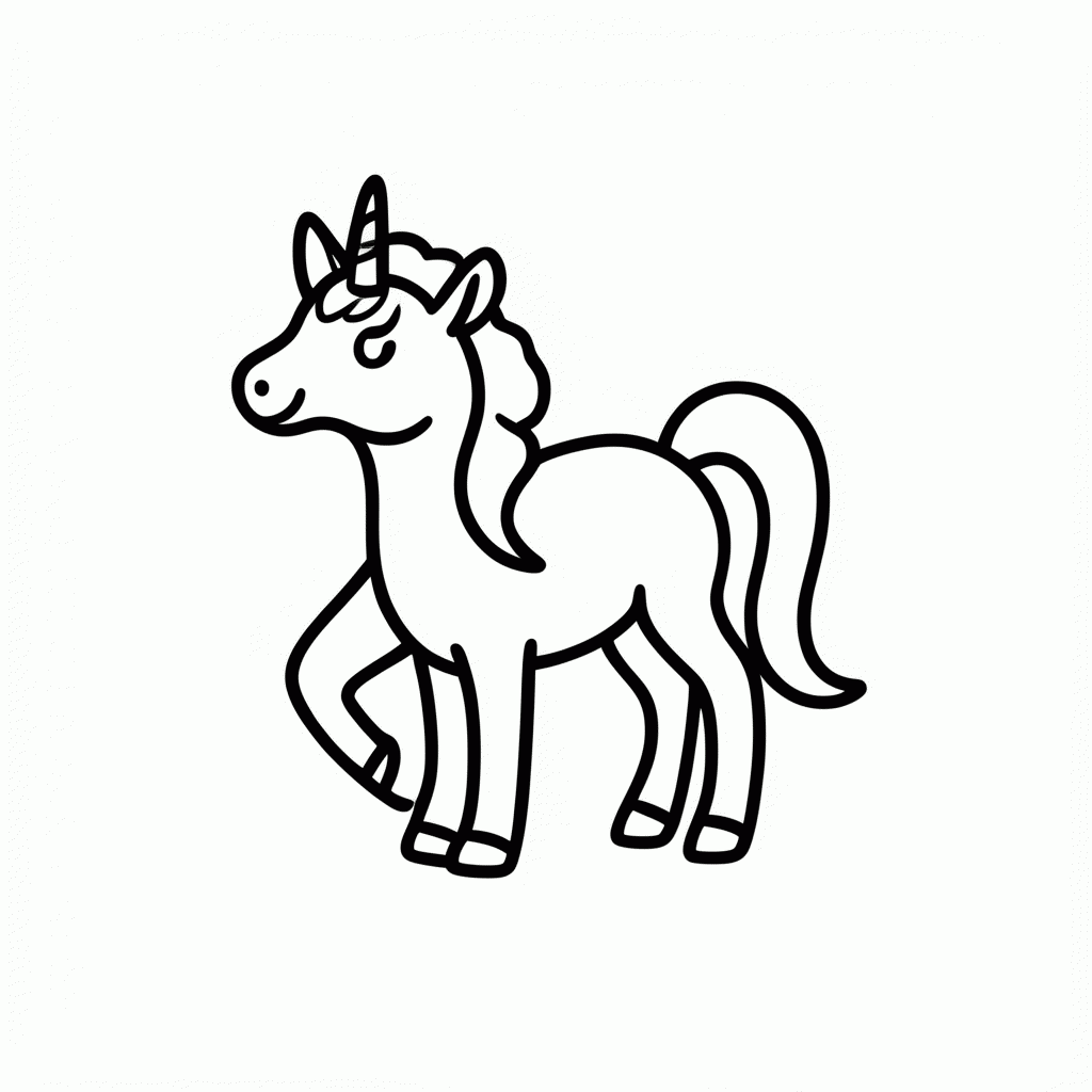 Desenho de Unicornio Com Asas para colorir e imprimir grátis em folha A4