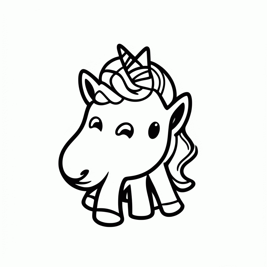 Desenho de Unicornio Fada para colorir e imprimir grátis em folha A4