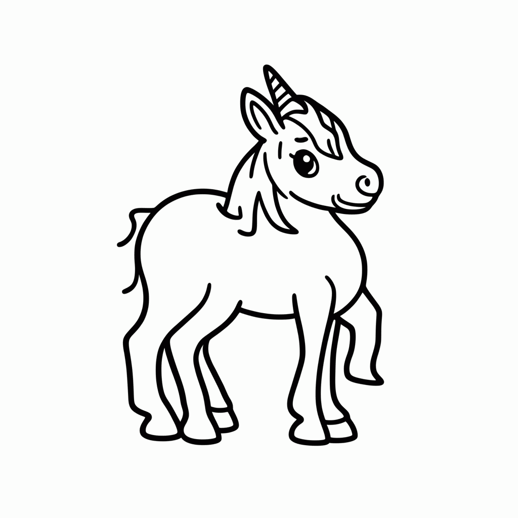 Desenho de Unicornio Floresta Magica para colorir e imprimir grátis em folha A4