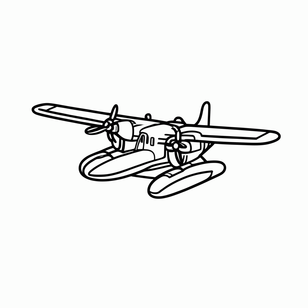 Desenho de Aviao De Resgate para colorir e imprimir grátis em folha A4