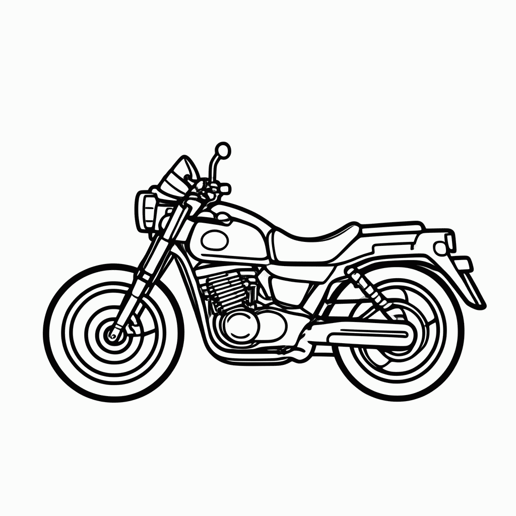 Desenho de Motoboi Policia para colorir e imprimir grátis em folha A4