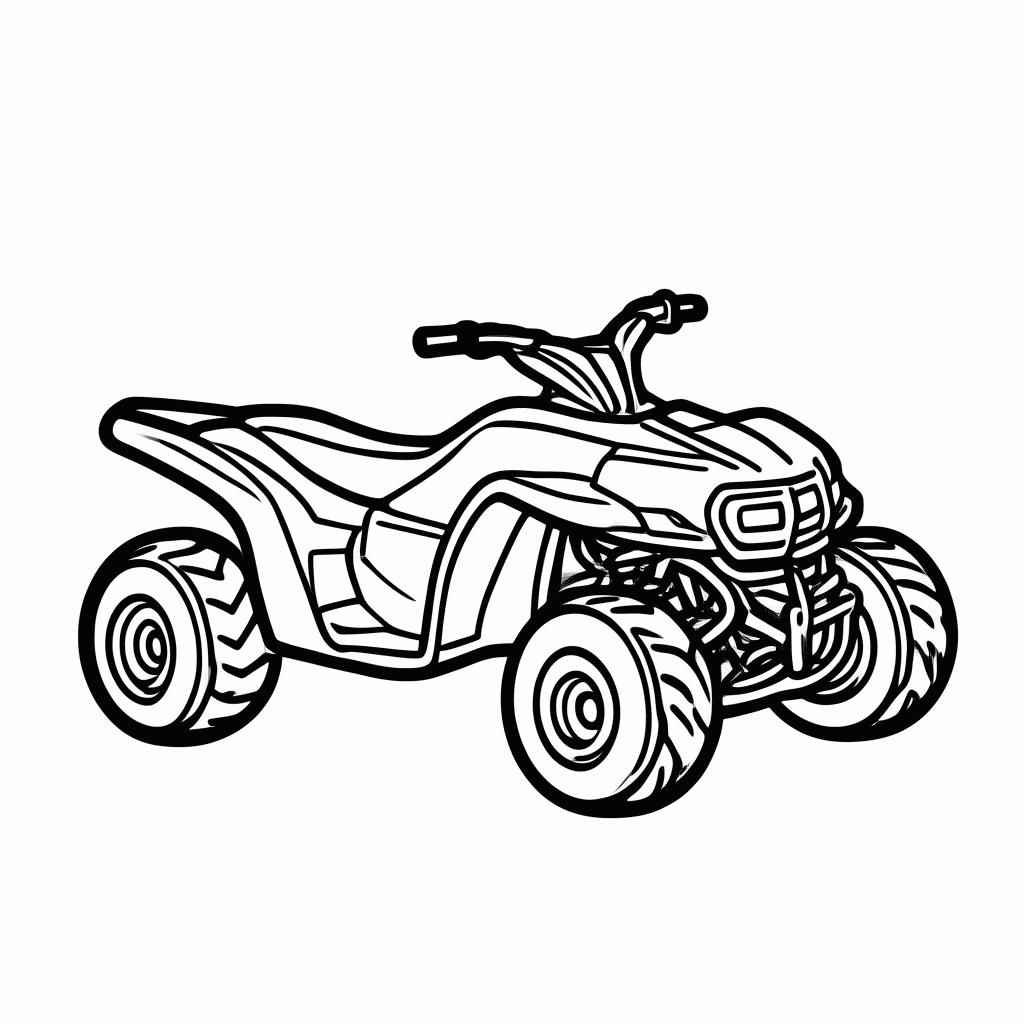 Desenho de Quadriciclo De Resgate para colorir e imprimir grátis em folha A4