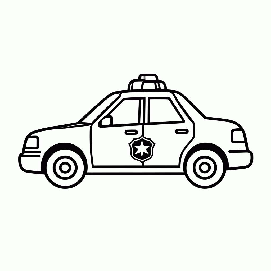 Desenho de Policia para colorir e imprimir grátis em folha A4