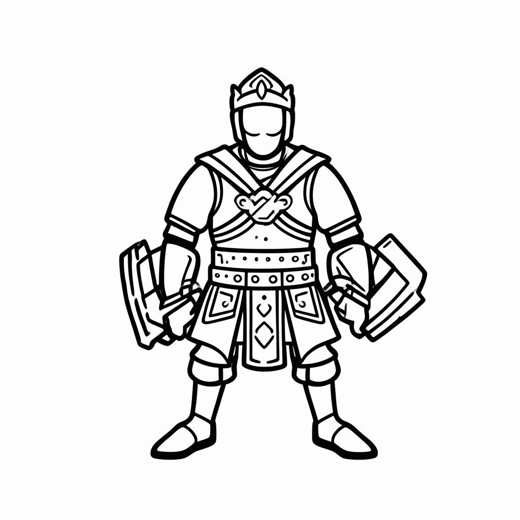 Desenho de Thor Mjolnir Martelo para colorir e imprimir grátis em folha A4