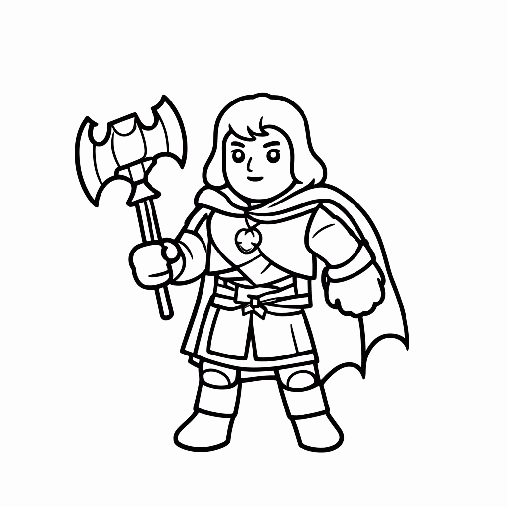 Desenho de Thor Machado Stormbreaker para colorir e imprimir grátis em folha A4