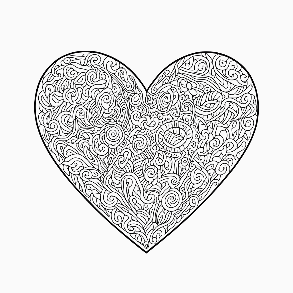 Desenho de Zentangle Padrão 11 para colorir e imprimir grátis em folha A4