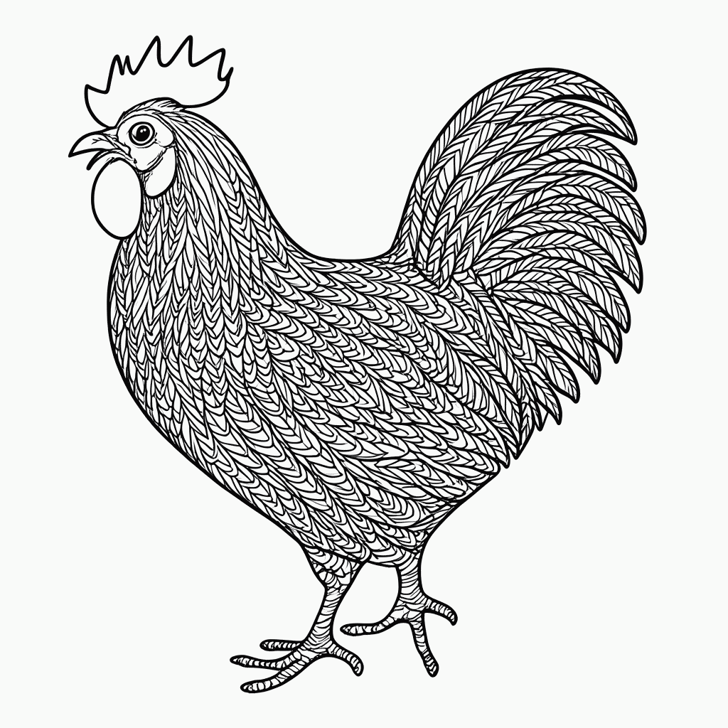 Desenho de Zentangle Padrão 18 para colorir e imprimir grátis em folha A4