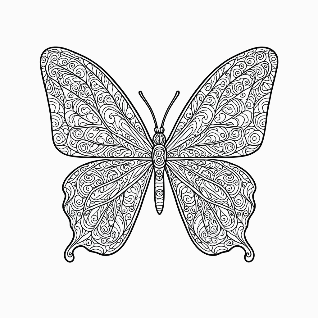 Desenho de Zentangle Padrão 4 para colorir e imprimir grátis em folha A4