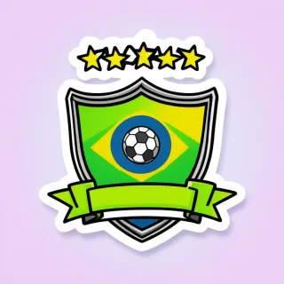 Escudo do Brasil — figurinha da Copa 2026