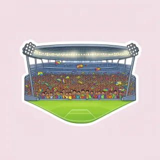 Estádio em Arlington (Dallas) — figurinha da Copa 2026