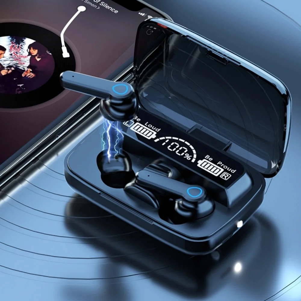 Fones de ouvido sem fio M19 TWS M19 fones de ouvido com alta fidelidade mini fones de ouvido intra-auriculares iOS/Android fone