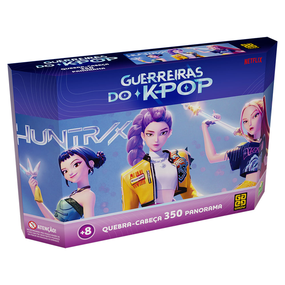 Quebra-Cabeça - Panorama - Guerreiras Do K-Pop - 350 Peças - Grow