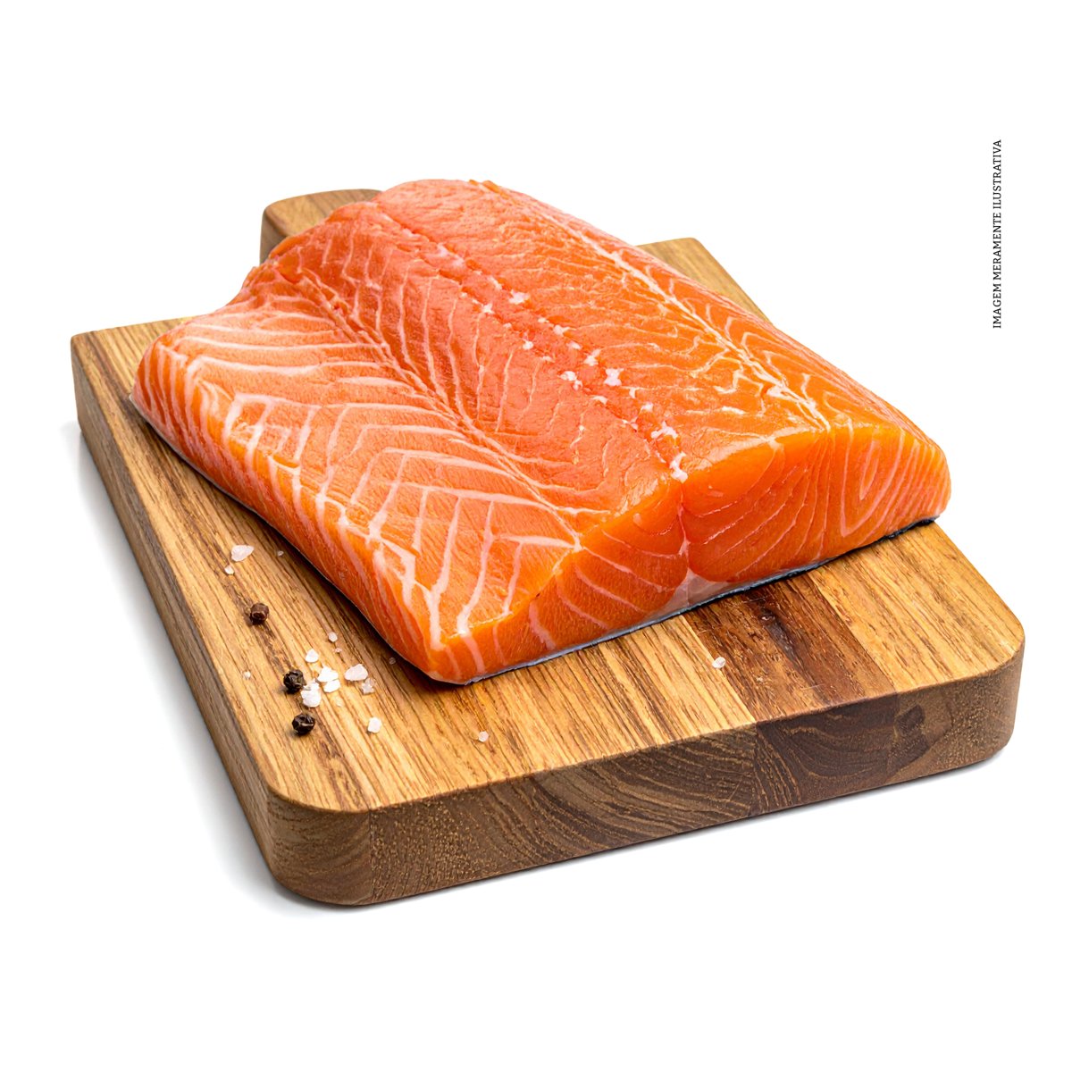 Filé De Salmão Com Pele Fresco 400g