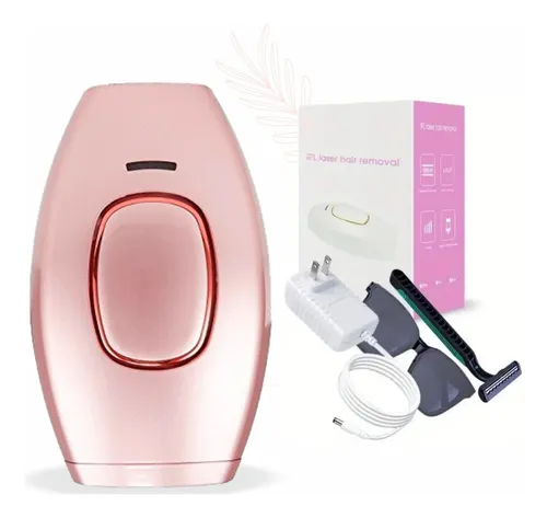 Maquina Depilação A Laser Ipl 900 Mil Disparos Luz Pulsada Cor Rosa