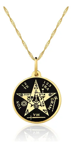 Pingente Estrela Pentagrama Banhado A Ouro 2,3cm