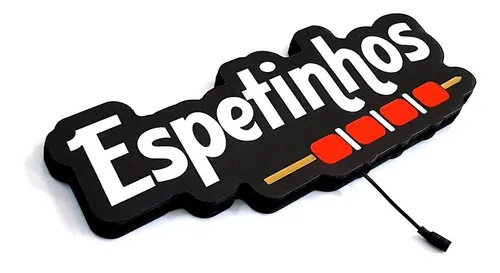Placa Led Espetinho Letreiro Luminoso