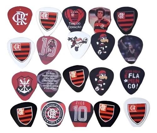 20 Palhetas Personalizadas Do Flamengo