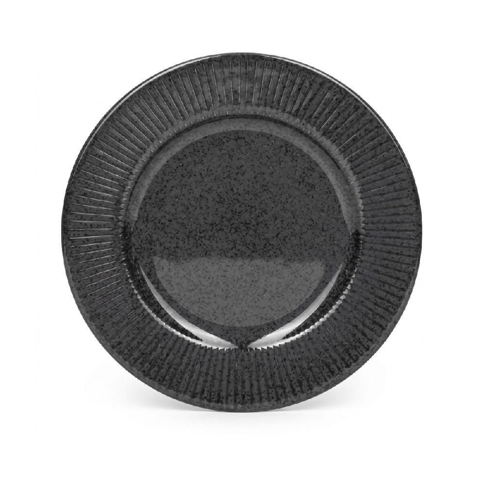 Prato de Sobremesa Porto Fino  20,5Cm Havan Casa - Preto