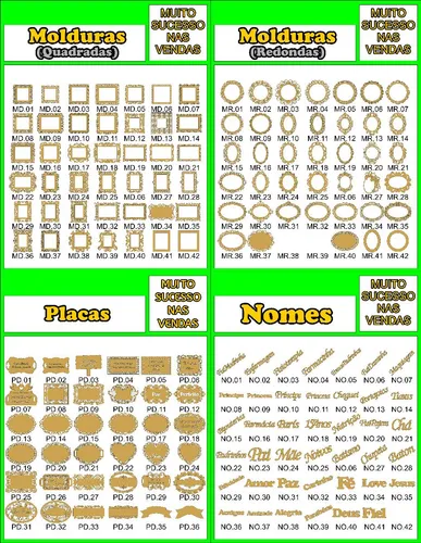 Vetores Router Cnc Laser Placas Molduras Quadro Espelho Nome